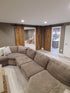 British Brace Barn Doors in Rec Room