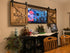 Custom tv cover in dining room