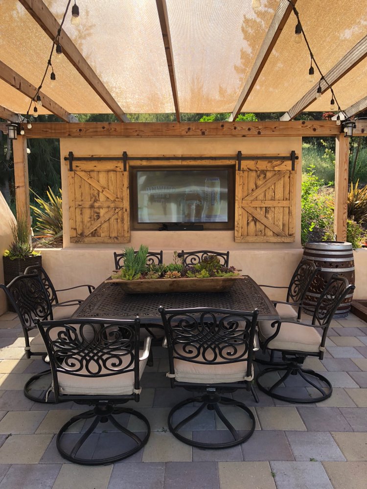Exterior TV Barn Doors in Pavillion | Fox & Fern