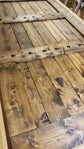 Rustic Horizon Interior Barn Sliding Door with Barn Hardware - 84x36 Paneled Style Barn Door - NW WoodenNail