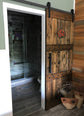 Rustic Horizon Interior Barn Sliding Door with Barn Hardware - 84x36 Paneled Style Barn Door - NW WoodenNail