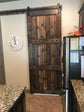 Rustic Horizon Interior Barn Sliding Door with Barn Hardware - 84x36 Paneled Style Barn Door - NW WoodenNail